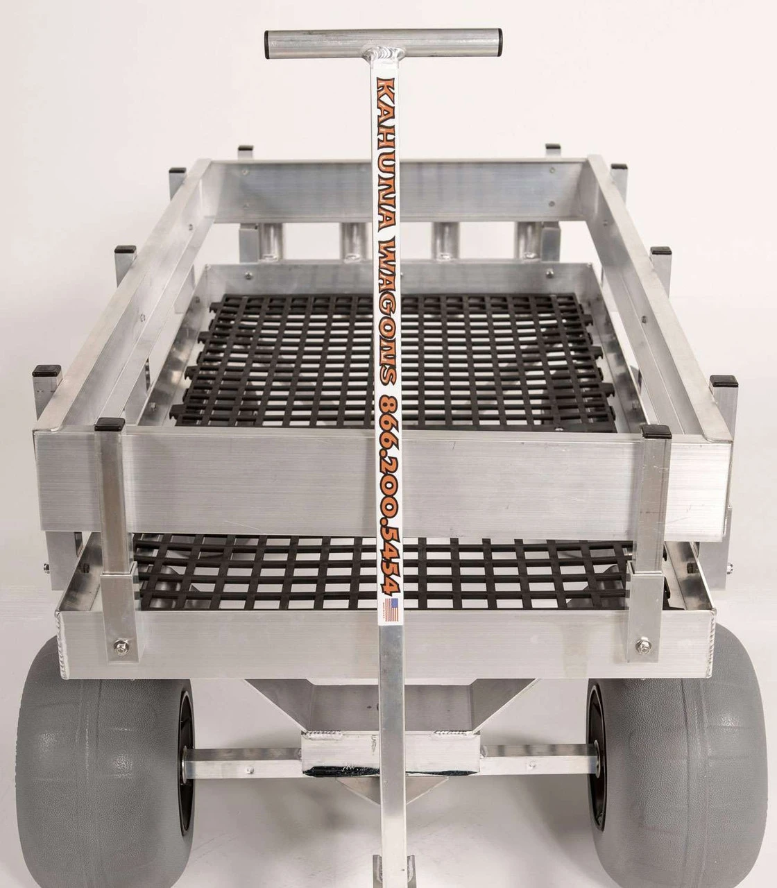 Alumacart Big Kahuna Beach Wagon W/UV Decking 2 Alumacart Big Kahuna Beach Wagon W/UV Decking - Image 2