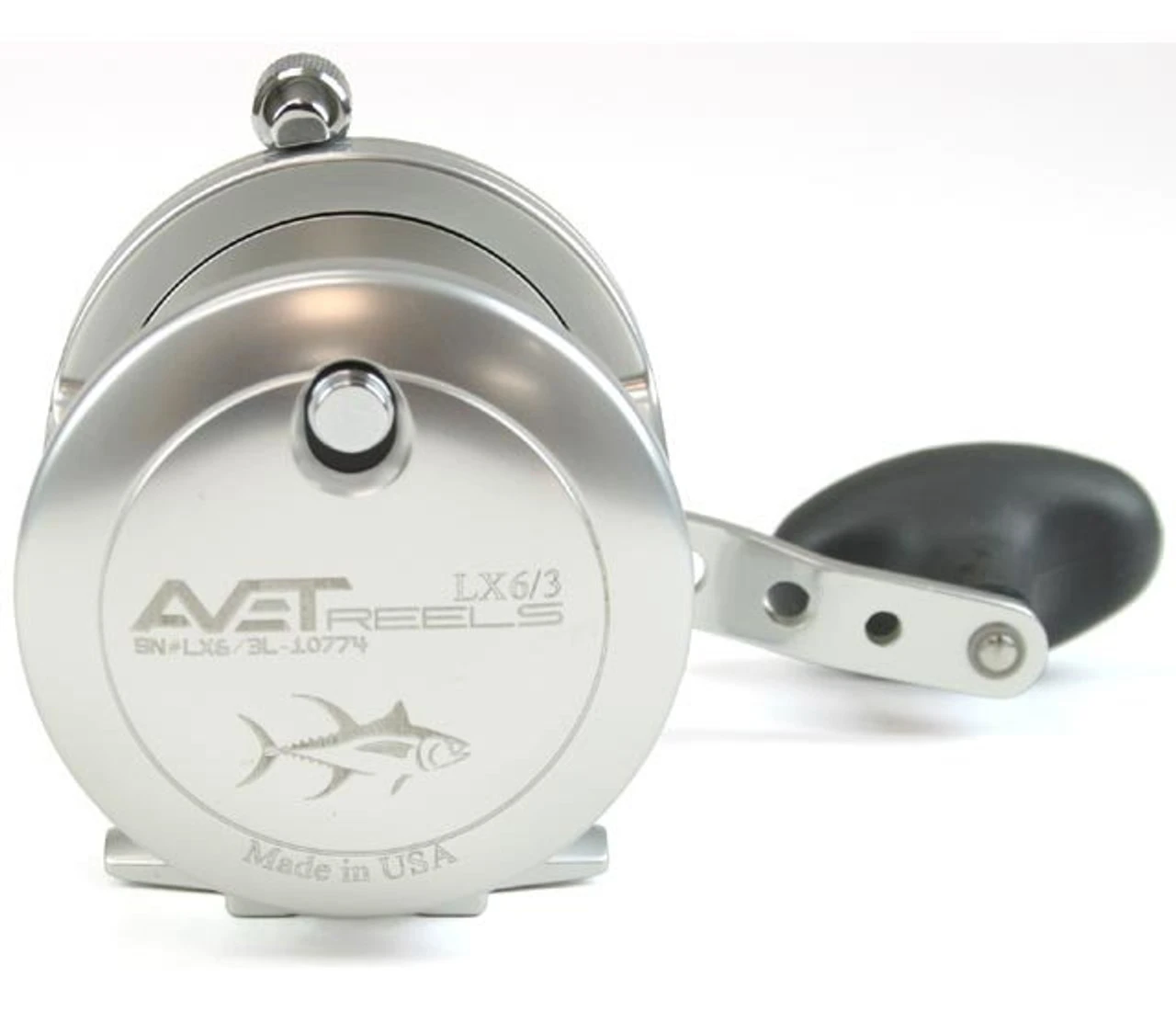 Avet LX 6/3 2-Speed Lever Drag Casting Reel Left-Hand Silver 2 Avet LX 6/3 2-Speed Lever Drag Casting Reel Left-Hand Silver - Image 2