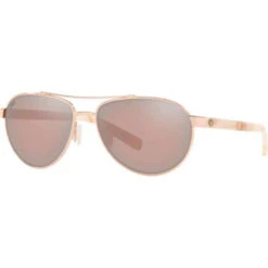 Costa Fernandina Sunglasses - Rose Gold / Copper Silver Mirror - 580G Lens