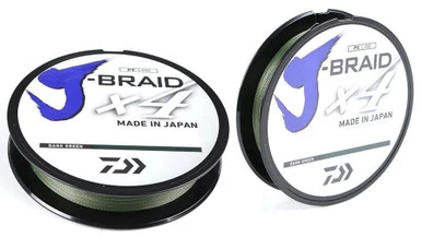 Daiwa J-Braid X4 Dark Green Line - 300yds 40 1 Daiwa J-Braid X4 Dark Green Line - 300yds 40
