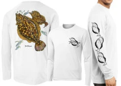 David Dunleavy DMW8015 Flounder Long Sleeve Tees