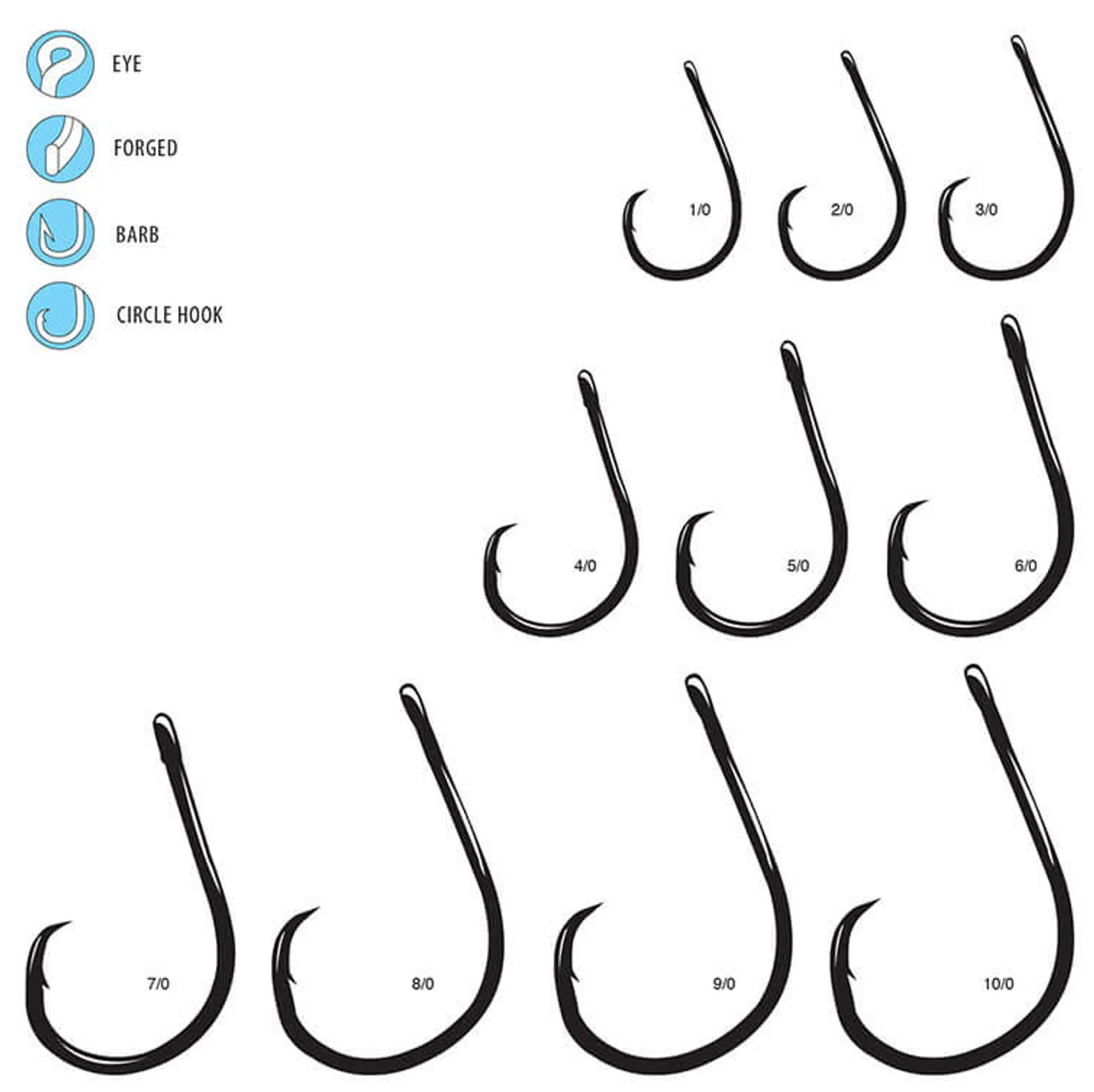 Gamakatsu 4X Strong Straight Eye Inline Octopus Circle Hooks 3 Gamakatsu 4X Strong Straight Eye Inline Octopus Circle Hooks - Image 3