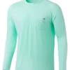 Huk Waypoint Long Sleeve Shirt - Beach Glass - Large