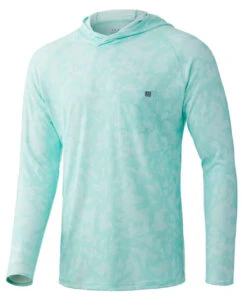 Huk Waypoint Running Lakes Hoodie - Beach Glass - Large