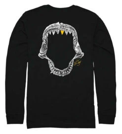 Jetty Jaws Long Sleeve Shirt - Black