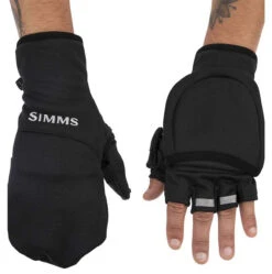 Simms Freestone Foldover Mitt - Black - X-Large 3 Simms Freestone Foldover Mitt - Black - X-Large -Deals Fishing Store simms freestone foldover mitt black xl 55443.1651422158