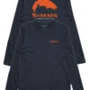 Simms Long Sleeve Tech Tee - Trout Logo - Navy - XL