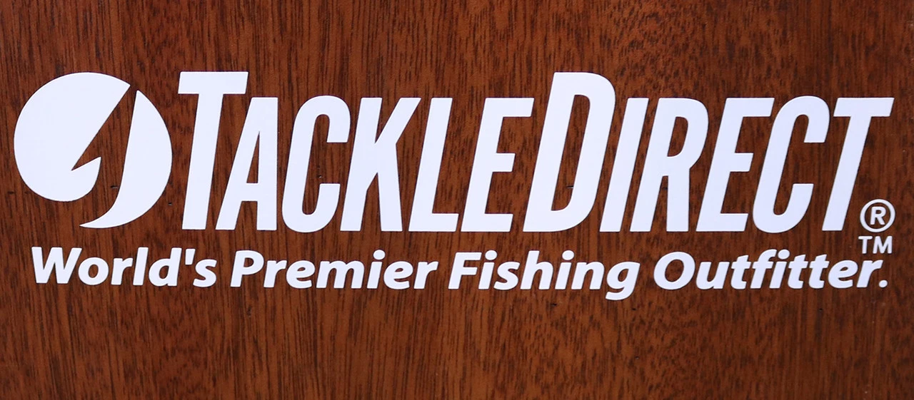 TackleDirect Die Cut Vinyl Logo Decal - 10" - White 1 TackleDirect Die Cut Vinyl Logo Decal - 10" - White